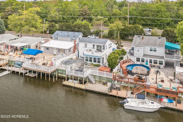 887 Beach Haven W Blvd, Manahawkin, NJ 08050 - drone / aerial view of a large body of water