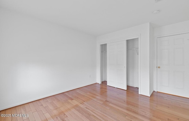 408 Brookdale Ave, Long Branch, NJ 07740 - unfurnished bedroom with light wood-style flooring and a closet