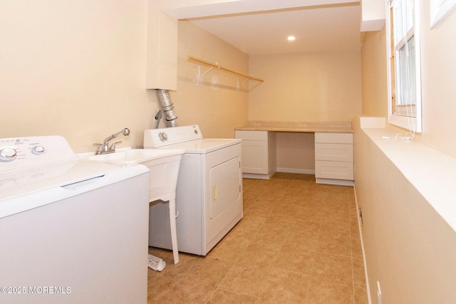 67 School Rd E, Marlboro, NJ 07746 - washroom with independent washer and dryer and recessed lighting