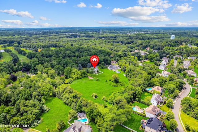 67 School Rd E, Marlboro, NJ 07746 - drone / aerial view of a heavily wooded area