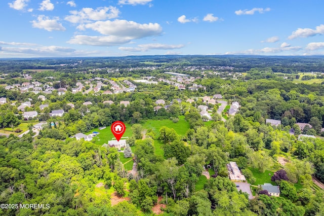 67 School Rd E, Marlboro, NJ 07746 - bird's eye view of a heavily wooded area
