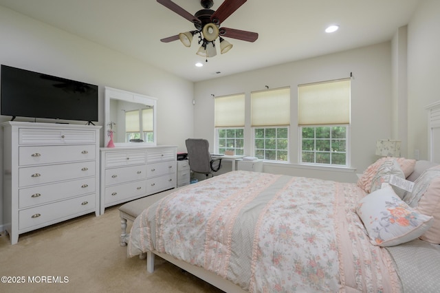 5 Gainsborough Ln, Manchester, NJ 08759 - bedroom featuring recessed lighting, light colored carpet, and ceiling fan