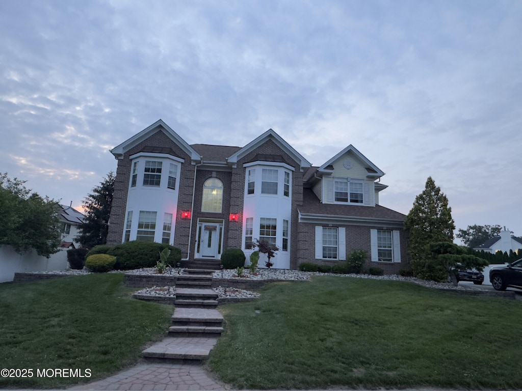 3 Knightsbridge Pl, Jackson, NJ 08527 - view of front of property featuring a front yard and brick siding