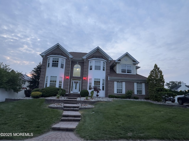 3 Knightsbridge Pl, Jackson, NJ 08527 - view of front of property featuring a front yard and brick siding