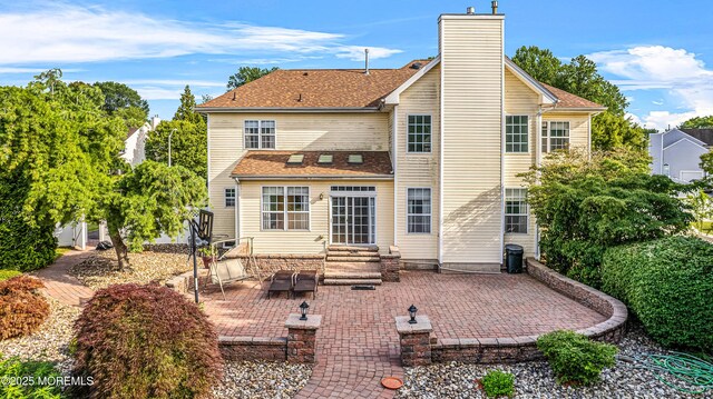3 Knightsbridge Pl, Jackson, NJ 08527 - back of property featuring a patio area and a chimney