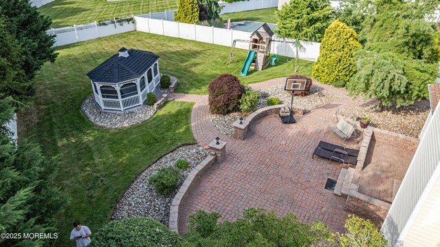 3 Knightsbridge Pl, Jackson, NJ 08527 - fenced backyard with a patio