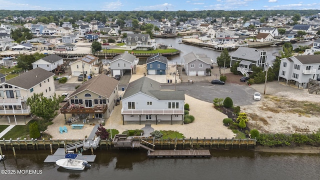 28 S Dayton Dr, Little Egg Harbor, NJ 08087 - aerial perspective of suburban area featuring a nearby body of water