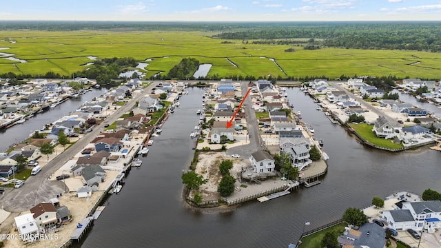 28 S Dayton Dr, Little Egg Harbor, NJ 08087 - aerial overview of property's location featuring nearby suburban area and a nearby body of water