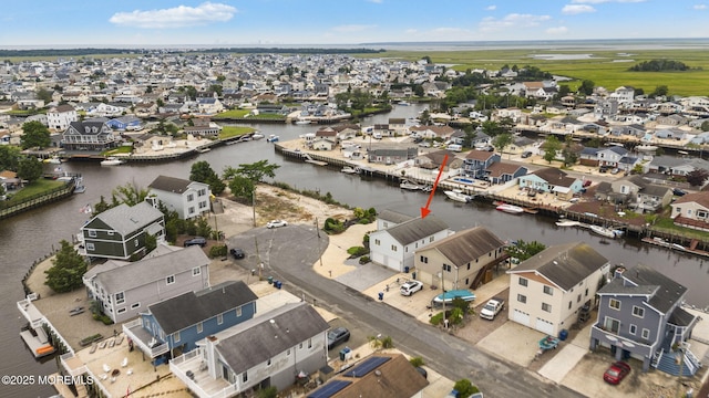 28 S Dayton Dr, Little Egg Harbor, NJ 08087 - aerial perspective of suburban area with a large body of water