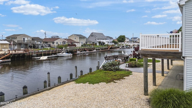 28 S Dayton Dr, Little Egg Harbor, NJ 08087 - dock area with a residential view and a water view
