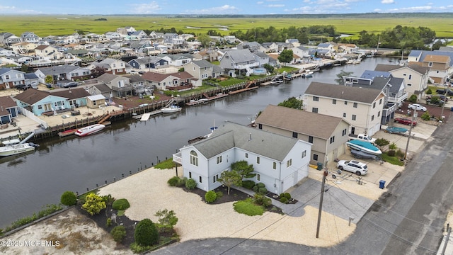28 S Dayton Dr, Little Egg Harbor, NJ 08087 - aerial perspective of suburban area featuring a nearby body of water