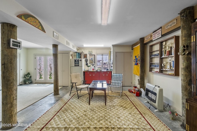 28 S Dayton Dr, Little Egg Harbor, NJ 08087 - interior space featuring heating unit and wood finished floors