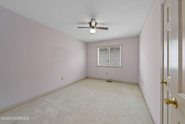 28 S Dayton Dr, Little Egg Harbor, NJ 08087 - carpeted empty room featuring a ceiling fan and baseboards