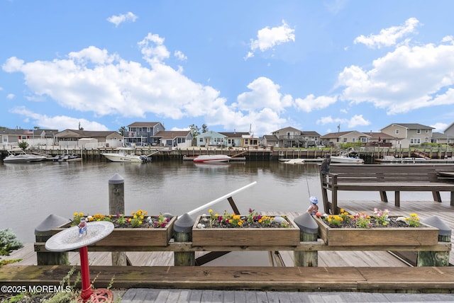 28 S Dayton Dr, Little Egg Harbor, NJ 08087 - dock with a water view and a residential view