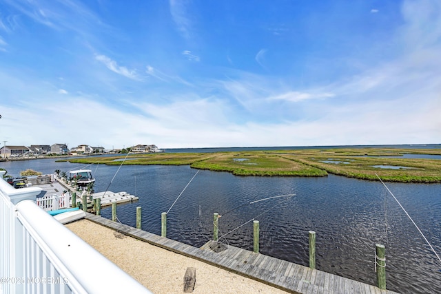 259 Cypress Dr, Bayville, NJ 08721 - water view featuring a dock