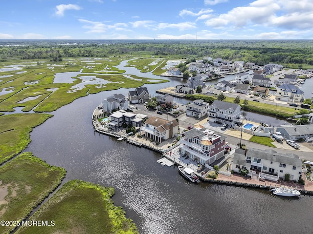 259 Cypress Dr, Bayville, NJ 08721 - aerial perspective of suburban area featuring a large body of water