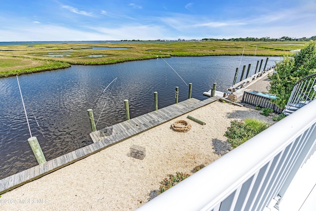 259 Cypress Dr, Bayville, NJ 08721 - water view featuring a dock