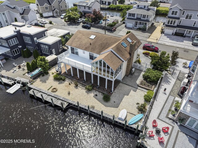 259 Cypress Dr, Bayville, NJ 08721 - aerial perspective of suburban area with a large body of water