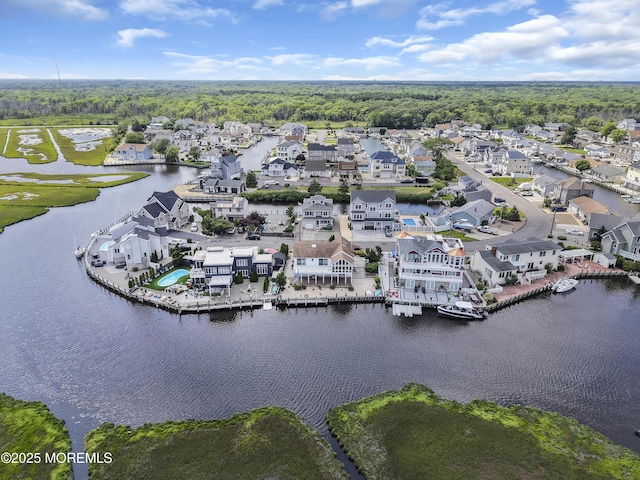 259 Cypress Dr, Bayville, NJ 08721 - aerial view of residential area with a nearby body of water and a forest