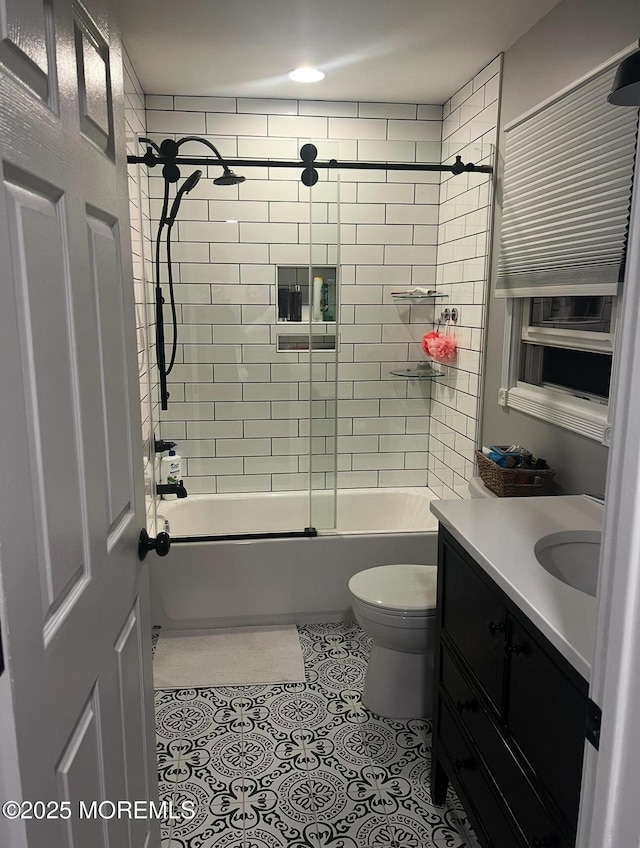 16 Constitution Dr, Howell, NJ 07731 - full bathroom with vanity, bathing tub / shower combination, and tile patterned flooring