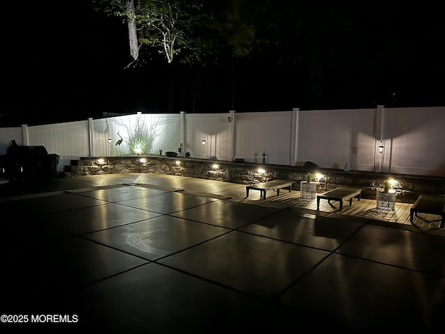 16 Constitution Dr, Howell, NJ 07731 - view of patio at night
