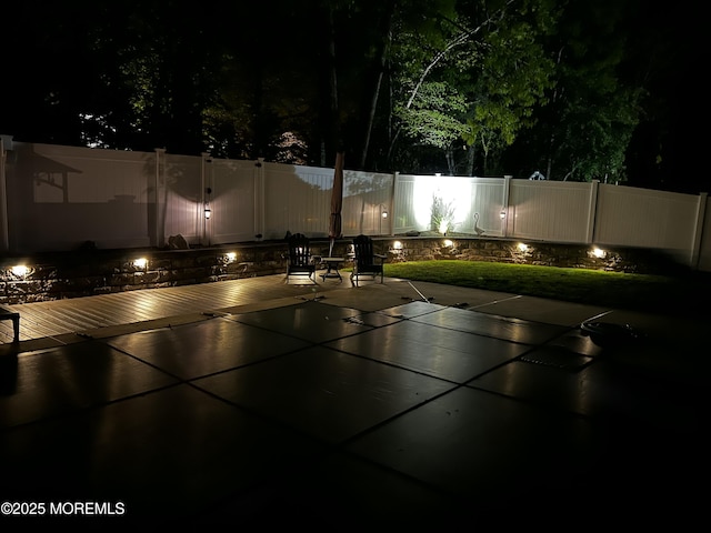 16 Constitution Dr, Howell, NJ 07731 - view of patio at twilight