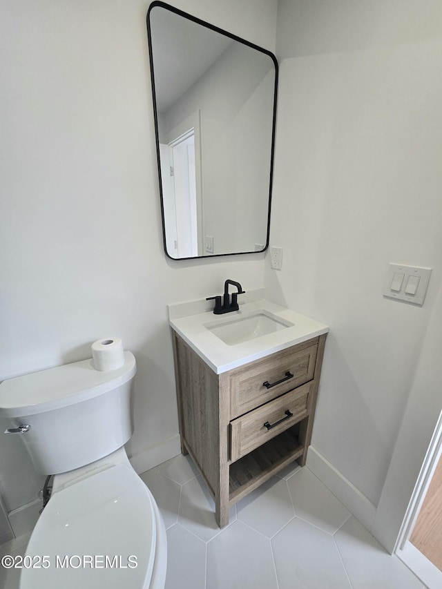 412 Ridge Ave, Neptune Township, NJ 07753 - half bathroom featuring vanity and tile patterned floors