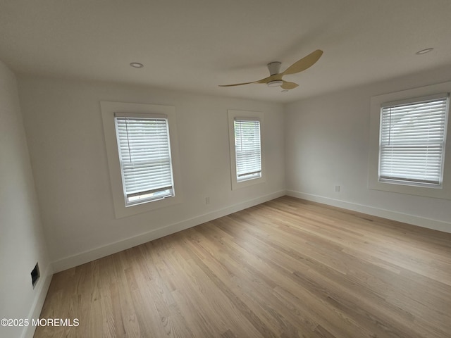 412 Ridge Ave, Neptune Township, NJ 07753 - unfurnished room featuring a ceiling fan and light wood-type flooring