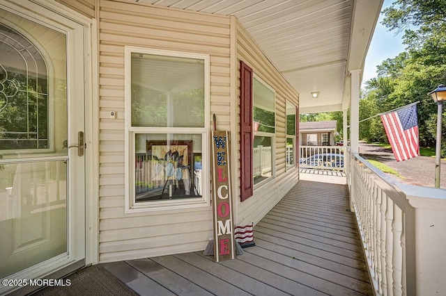 14 Village Rd, Morganville, NJ 07751 - view of wooden porch