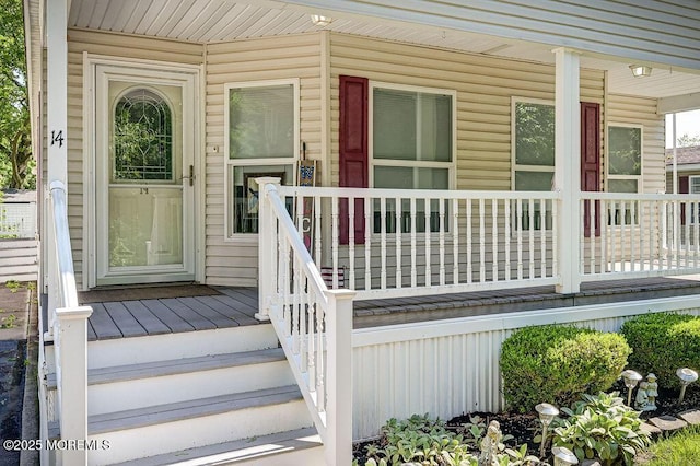14 Village Rd, Morganville, NJ 07751 - property entrance featuring covered porch