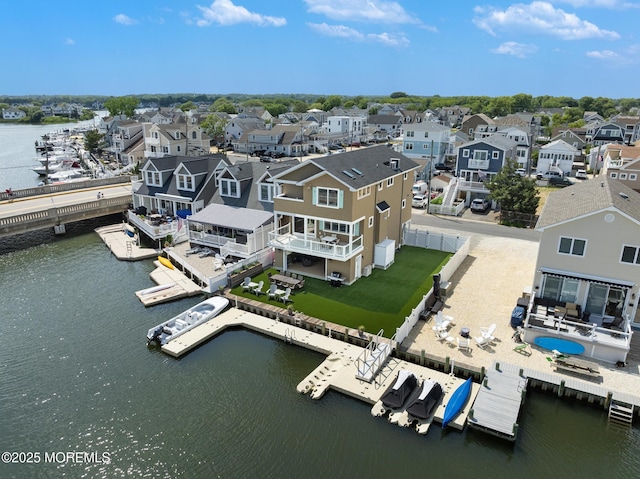 6 Pearce Ct, Manasquan, NJ 08736 - aerial perspective of suburban area with a large body of water