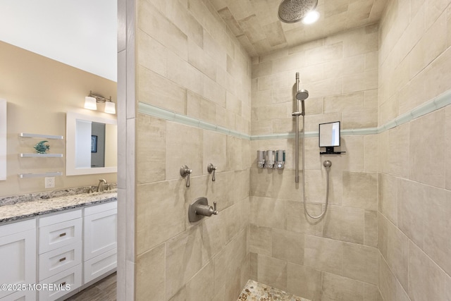 6 Pearce Ct, Manasquan, NJ 08736 - bathroom with a tile shower and vanity