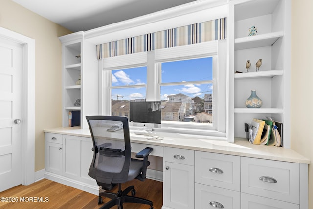 6 Pearce Ct, Manasquan, NJ 08736 - office featuring built in study area and light wood finished floors