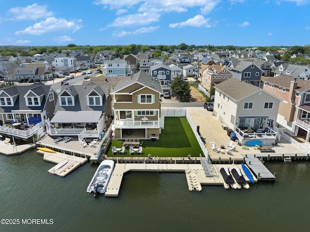 6 Pearce Ct, Manasquan, NJ 08736 - aerial view of residential area with a large body of water