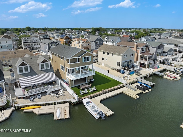 6 Pearce Ct, Manasquan, NJ 08736 - aerial perspective of suburban area with a large body of water