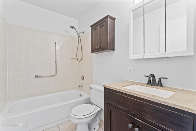 41 Falmouth Ave Unit 72, Whiting, NJ 08759 - bathroom featuring vanity, tub / shower combination, and tile patterned flooring