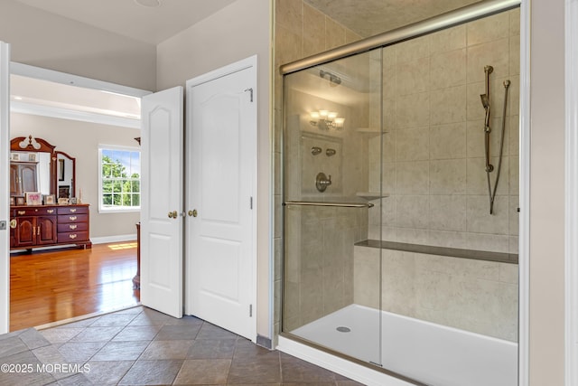 4 Geraldine Ct, Farmingdale, NJ 07727 - bathroom featuring a stall shower and vanity