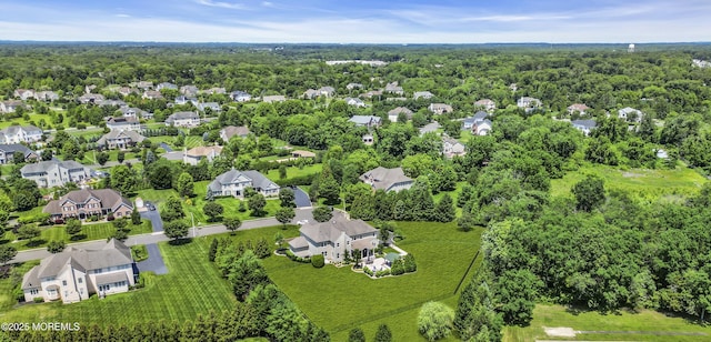 4 Geraldine Ct, Farmingdale, NJ 07727 - aerial view of residential area with a forest