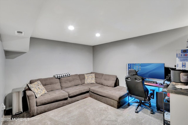 8 Shadow Ridge Ct, Howell, NJ 07731 - carpeted home office with recessed lighting