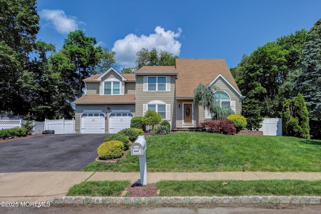 8 Shadow Ridge Ct, Howell, NJ 07731 - view of front facade with asphalt driveway, a garage, and a shingled roof
