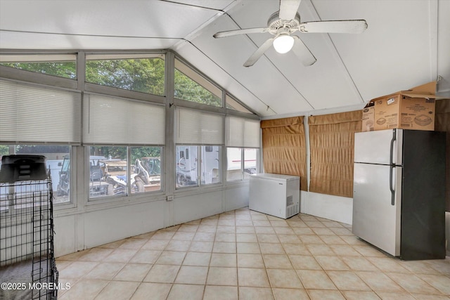 8 Shadow Ridge Ct, Howell, NJ 07731 - unfurnished sunroom featuring lofted ceiling and tile patterned floors