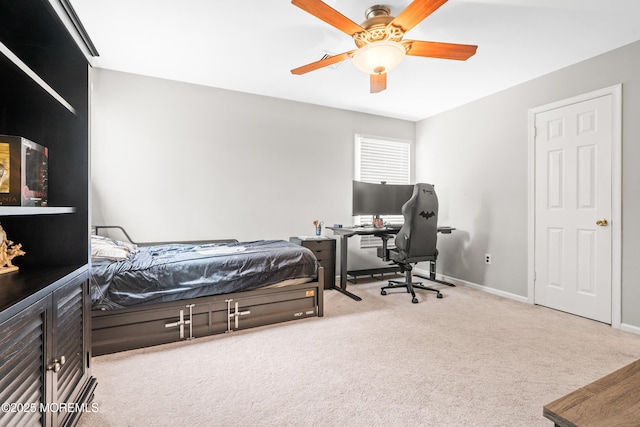 51 Davids Ln, Howell, NJ 07731 - carpeted bedroom with a desk and a ceiling fan