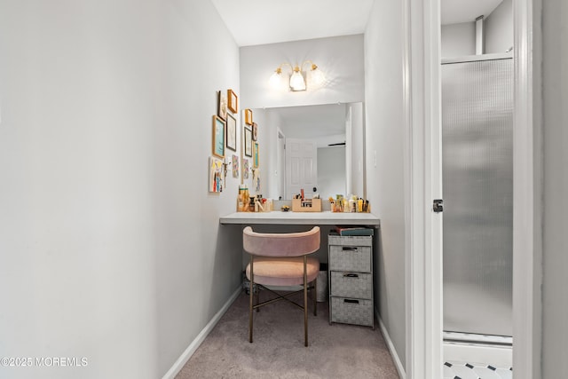 51 Davids Ln, Howell, NJ 07731 - bathroom featuring baseboards and an enclosed shower
