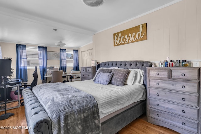 37 Kennedy Way, Keansburg, NJ 07734 - bedroom featuring wood finished floors, crown molding, and an office area