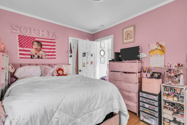 37 Kennedy Way, Keansburg, NJ 07734 - bedroom with crown molding and light wood-style flooring