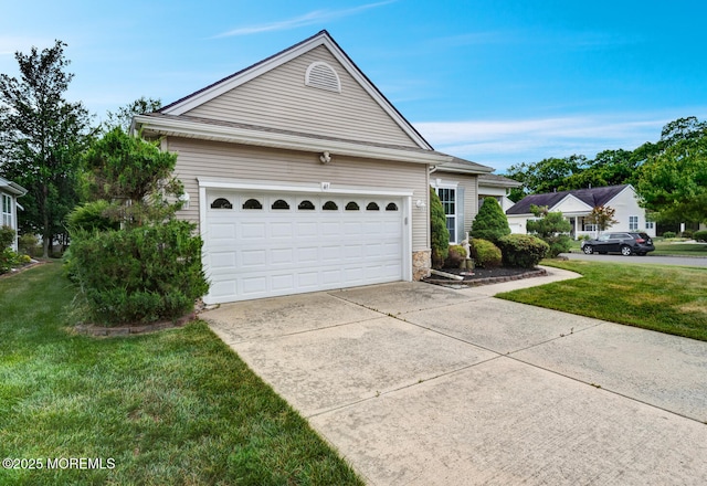 41 Sunrise Bay Blvd, Little Egg Harbor, NJ 08087 - view of front of house featuring a front yard, driveway, and an attached garage