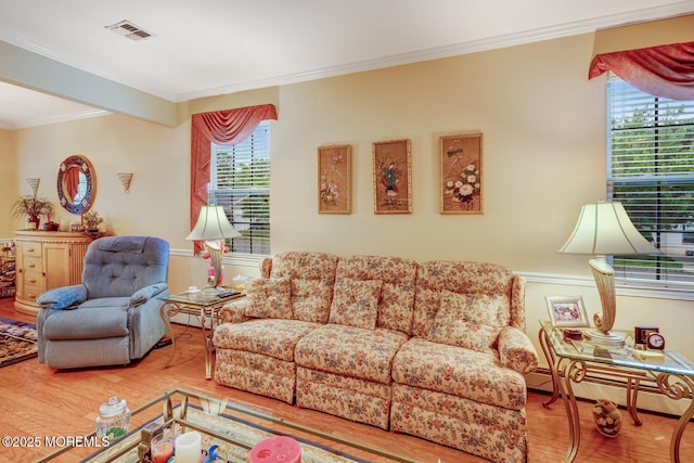 41 Sunrise Bay Blvd, Little Egg Harbor, NJ 08087 - living area featuring wood finished floors, crown molding, and a baseboard heating unit