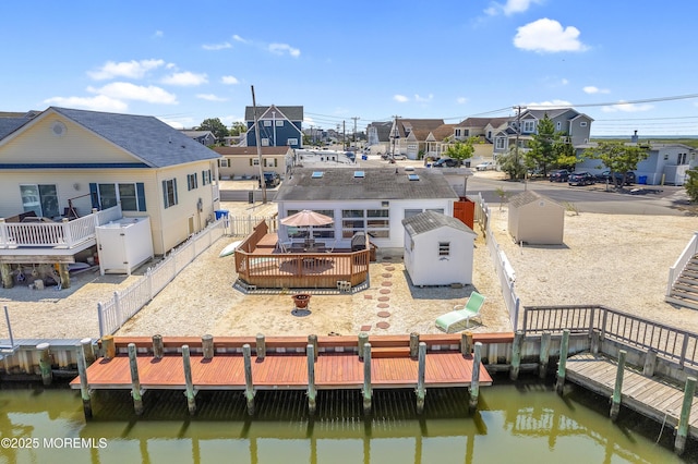 8 Ralph Ln, Beach Haven West, NJ 08050 - aerial perspective of suburban area with a nearby body of water