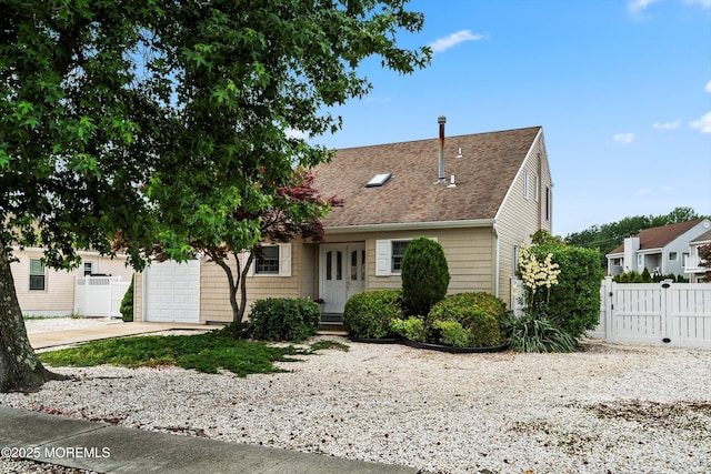 54 Storm Jib Ct, Bayville, NJ 08721 - view of front of property with a gate, an attached garage, a shingled roof, and driveway