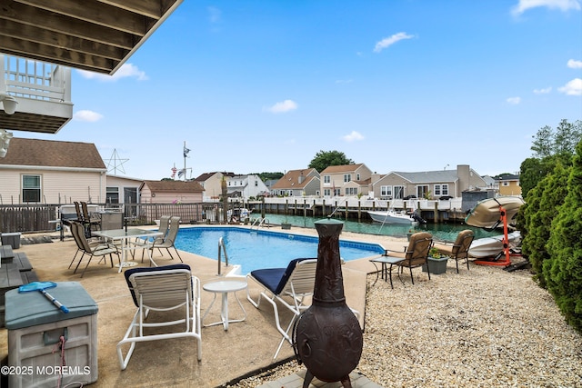 54 Storm Jib Ct, Bayville, NJ 08721 - view of pool with a residential view and a patio